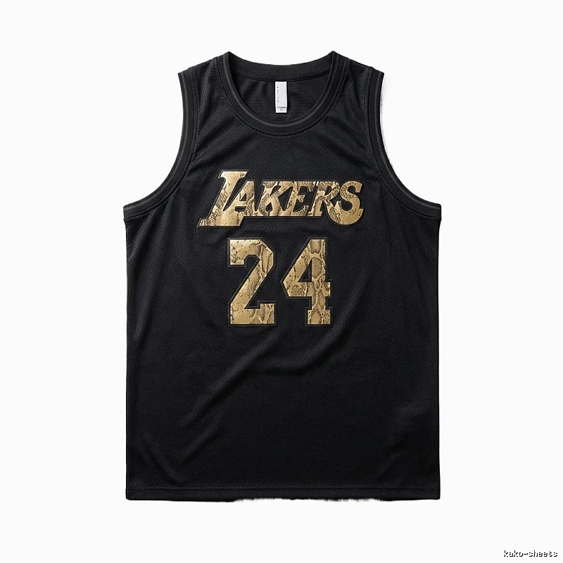 The No. 24 black vest of the Los Angeles Lakers
