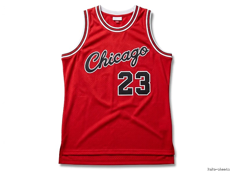 The retro red jersey of the Michael Jordan