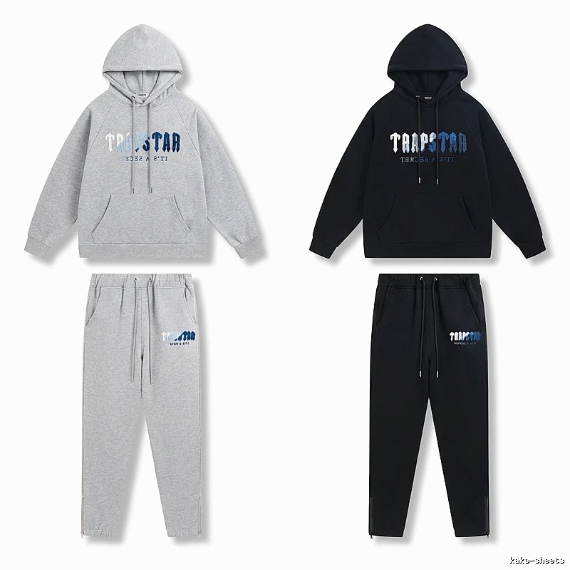 Trapstar Letter Trendy Brand Suit (Grey/Black)