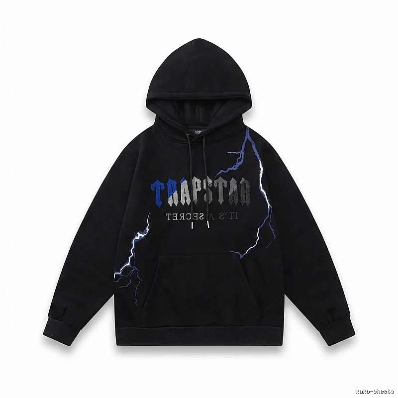 Trapstar Lightning Wind Black Hoodie
