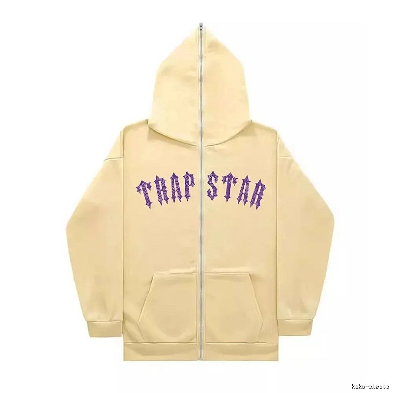 Trapstar Statement Graphic zip hoodie Black Zip Pink for Easy Pairing