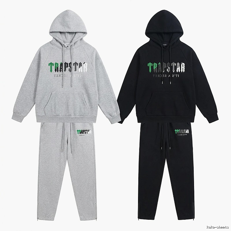 Trapstar Trendy and Cool Style Grey-Black Suit