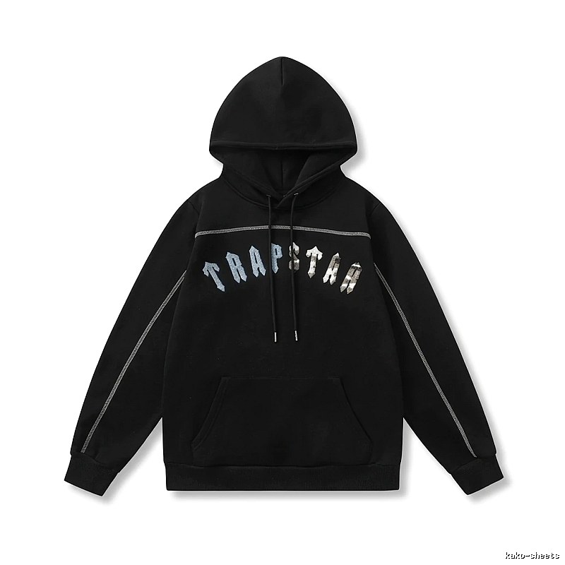 Trapstar trendy black hoodie