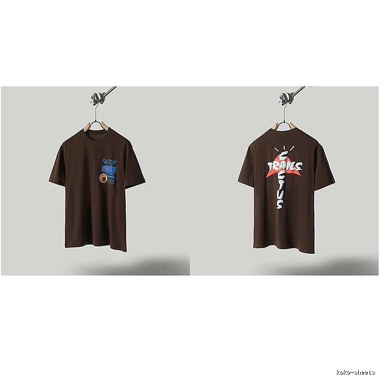 Travis Scott Cactus Graffiti Brown T-Shirt