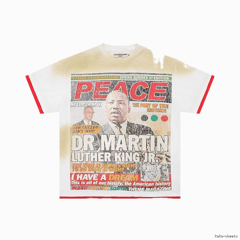 Valley Historical Print Vintage Off-white T-shirt