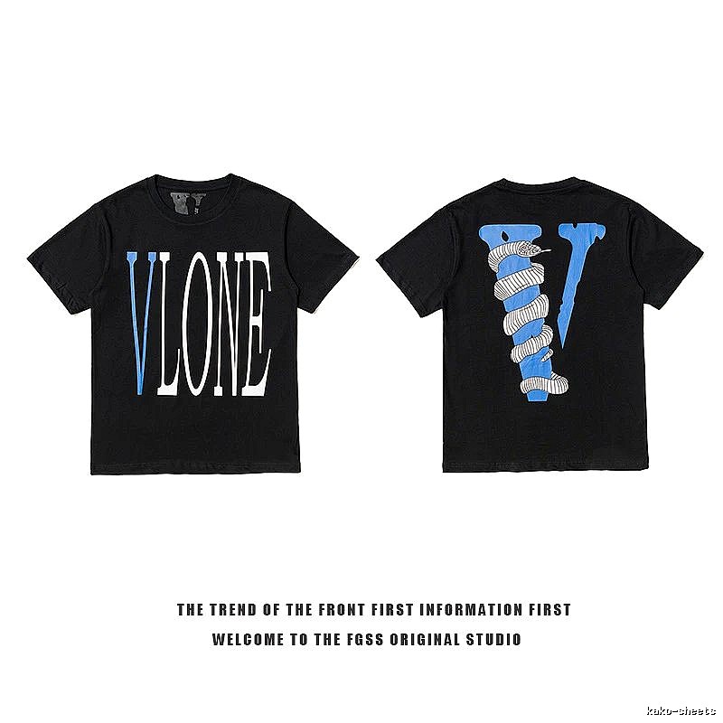 Vlone Classic Logo T-shirt Black Purple Vlone with Travel-Friendly Style