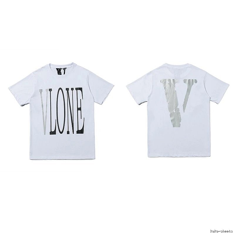 Vlone Patterned Logo T-shirt Black Purple Vlone with Signature Styling