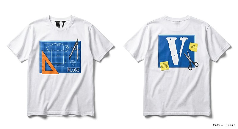 Vlone trendy white T-shirt