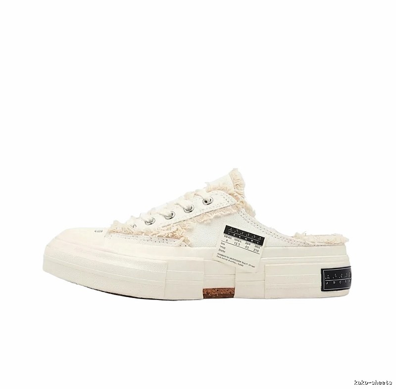 Xvessel Deconstructed Style White Slippers