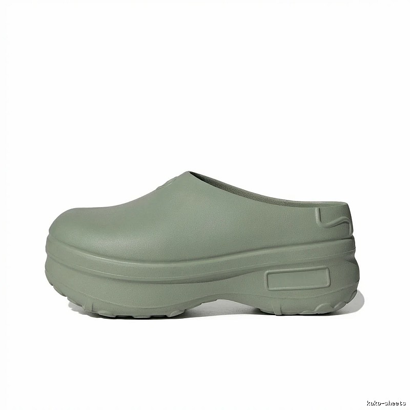 Yeezy Thick-soled Casual Style Grey-green Slippers
